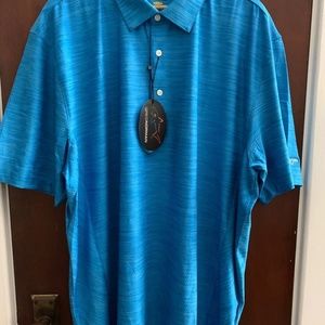 Greg Norman XXL Blue Short Sleeve Polo